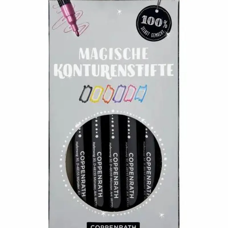 COPPENRATH SPG Malen Und Zeichnen>100% selbst gemacht - Magische Konturenstifte 6 Fa