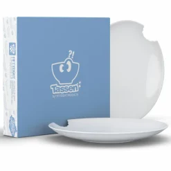 58 fiftyeight Weiß>2 Tiefe Teller "mit Biss" 24cm, weiß