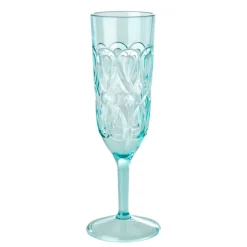 Rice A/S Melamin Und Bambus>Acrylic Sektkelch Glass with Swirly Embossed Detai