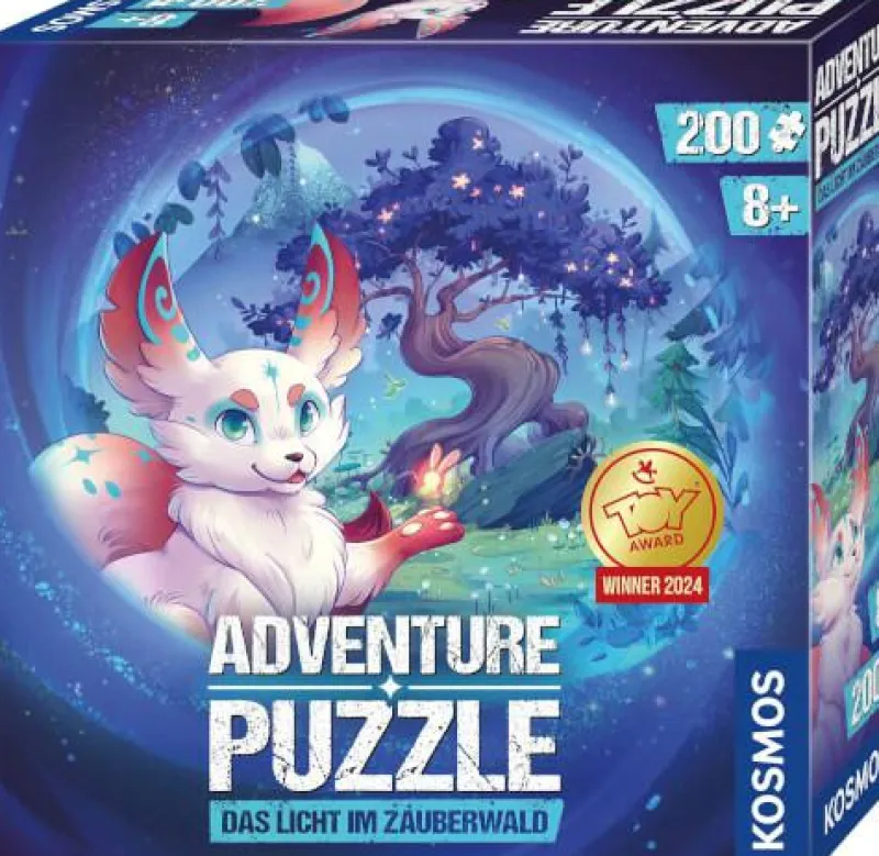 Kosmos Kinderpuzzle>Adventure Puzzle: Das Licht im Zauberwald 200 Teil