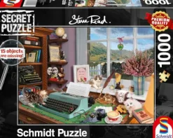 Schmidt Spiele Erwachsenenpuzzle>Am Schreibtisch - Secret Puzzle 1000 Teile