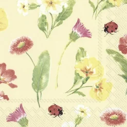 IHR Servietten|Servietten Und Serviettenringe>ANNELIES yellow Lunch-Servietten L 905470