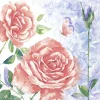 IHR Servietten Und Serviettenringe|Servietten>AQUARELL ROSE Lunch-Servietten L 961400