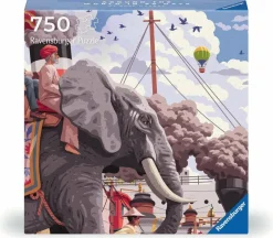 Ravensburger Erwachsenenpuzzle>Around the world in 80 days - Puzzle 750 Teile