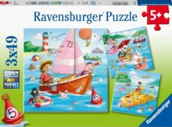 Ravensburger Kinderspiele>Auf dem Wasser - Puzzle 3x49 Teile