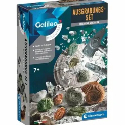 Clementoni Experimentieren>Ausgrabungsset: Fossilien & Mineralien