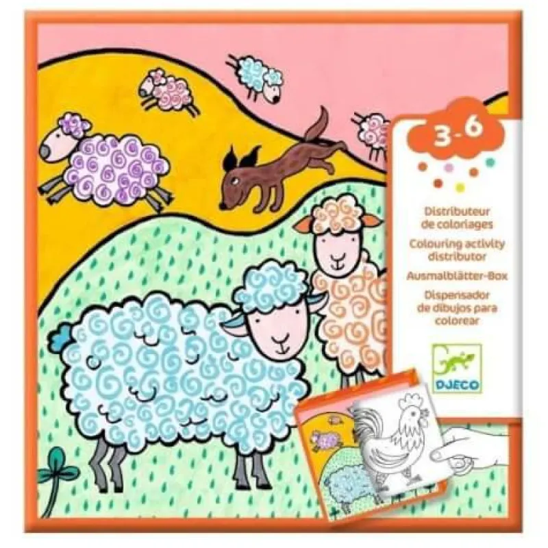 Djeco Basteln>Ausmalbilder 3-6: Bauernhof