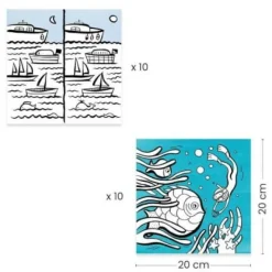 Djeco Basteln>Ausmalbilder 3-6: Ozean