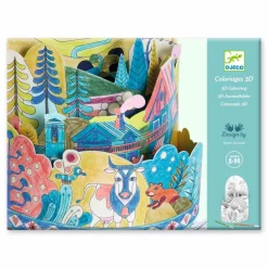 Djeco Basteln>Ausmalbilder Diorama: Berge