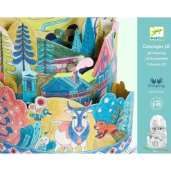 Djeco Basteln>Ausmalbilder Diorama: Berge