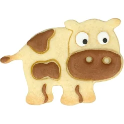 Birkmann Ausstecher Und Stempel>Ausstechform, Kuh Edelstahl mit Innenprägung 7,5cm