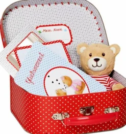 COPPENRATH SPG Kuscheln>BabyGlück - Geschenkset Teddy im Köfferchen