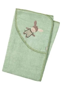 Sterntaler Badtextilien>Badetuch 100x100cm Emmilius hellgrün