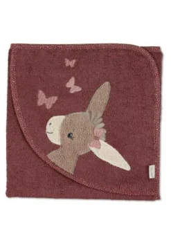 Sterntaler Badtextilien>Badetuch 80x80cm Emmily dunkelrot