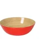 AlbertL Melamin Und Bambus>Bambus-Schüssel flach 30x10, orange
