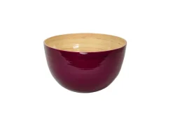 AlbertL Melamin Und Bambus>Bambus-Schüssel 30x18, brombeer