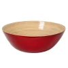 AlbertL Melamin Und Bambus>Bambus-Schüssel 40x14cm, rot