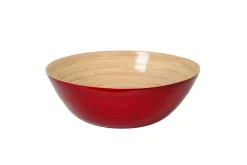 AlbertL Melamin Und Bambus>Bambus-Schüssel 40x14cm, rot