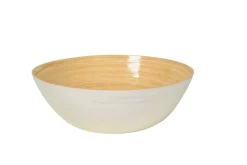 AlbertL Melamin Und Bambus>Bambus-Schüssel 40x14cm, weiß