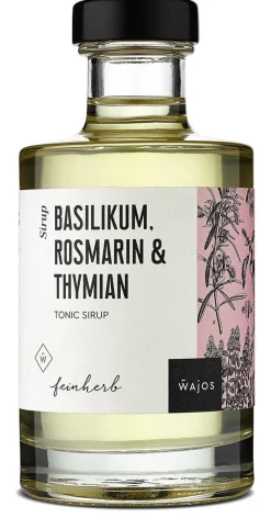 Wajos Gewürze Und Saucen>Basilikum, Rosmarin & Thymian - Tonic Sirup 200ml