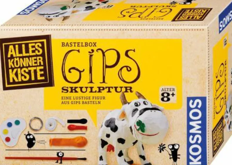 Kosmos Basteln>Bastelbox: Gips-Skulptur - Eine lustige Figur aus