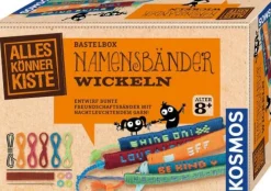 Kosmos Basteln>Bastelbox: Namensbänder wickeln - Entwirf bunte Fr