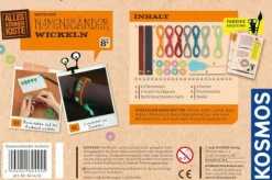 Kosmos Basteln>Bastelbox: Namensbänder wickeln - Entwirf bunte Fr