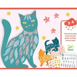 Djeco Basteln>Basteln 3-6: Katzen