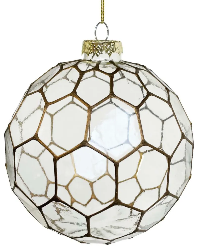Shishi AS Baumschmuck Und Zubehör>Baumschmuck Rhombus gold-weiß, 10cm