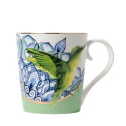 Heinen Delftware Henkelbecher>Becher Mandala Huming bird