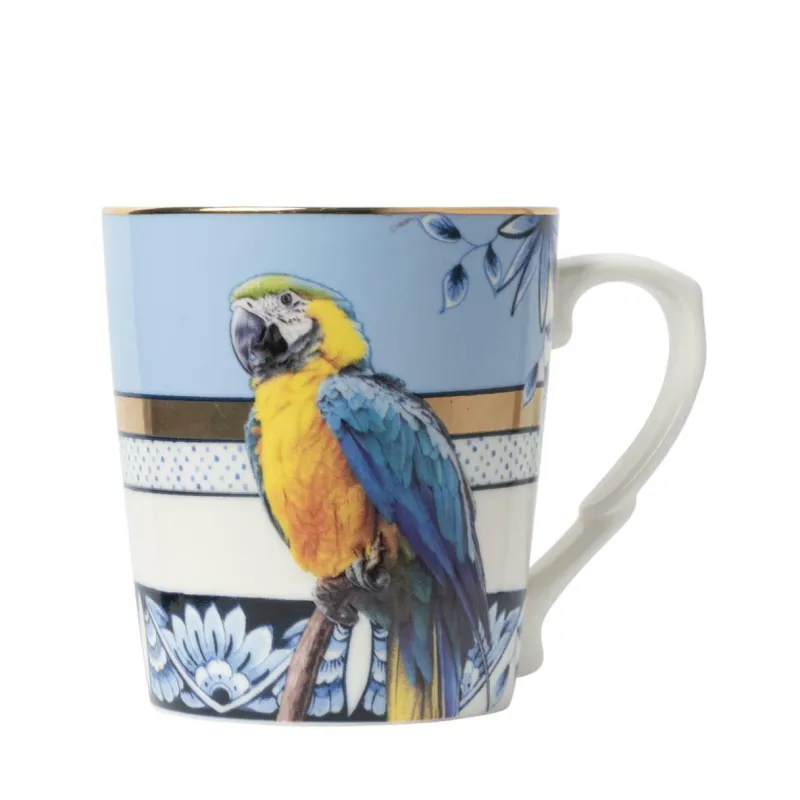Heinen Delftware Henkelbecher>Becher mandala parrot