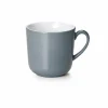 Dibbern Farbe>Becher mit Henkel 0,45 l Grau Solid Color