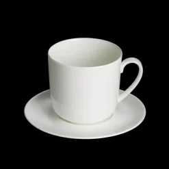 Dibbern Henkelbecher>Becher Untertasse 0,32 l Classic Weiss Fine Bone C