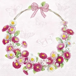 IHR Servietten|Servietten Und Serviettenringe>BELLIES WREATH Rose Lunch-Servietten L1032550