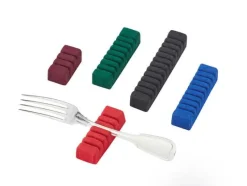 Albec Silberpflege|Silber, Versilbert>Besteckhalter für 6 Gabeln weinrot