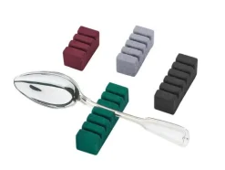 Albec Silberpflege|Silber, Versilbert>Besteckhalter für 3 Vorlegeteile weinrot