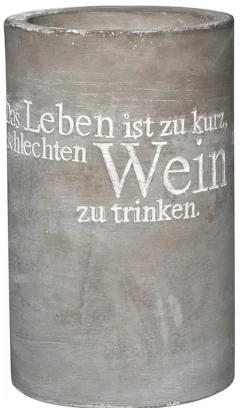 Räder Barzubehör>Beton Weinkühler „Das Leben ist zu kurz..."