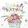 IHR Servietten|Servietten Und Serviettenringe>BIRTHDAY CUPCAKE Lunch-Servietten L 954800