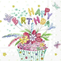 IHR Servietten|Servietten Und Serviettenringe>BIRTHDAY CUPCAKE Lunch-Servietten L 954800