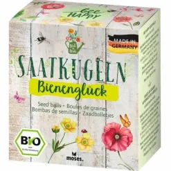 Moses Dekoration Für Garten Und Terrasse>Blatt & Blüte - 4er Saatkugeln Bienenglück
