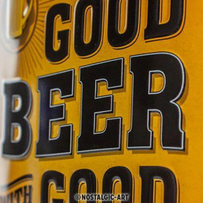 Nostalgic-Art Wand- Und Fensterdekoration>Blechschild 15 x 20 cm Drink Good Beer