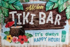 Nostalgic-Art Wand- Und Fensterdekoration>Blechschild 20 x 30 cm Tiki Bar