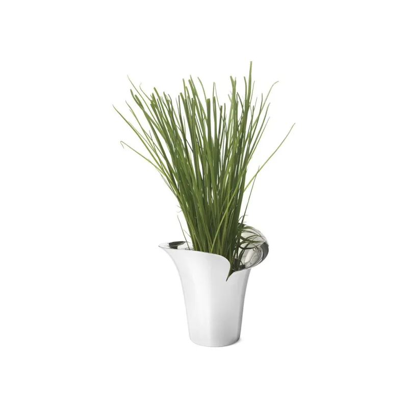 Georg Jensen A/S Vasen>Bloom Botanica Blumentopf Petit 120mm,Edelstahl