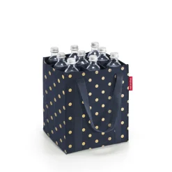 Reisenthel Taschen Und Körbe>Bottlebag Metallic Dots Blue Flaschentasche