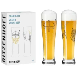 Ritzenhoff Bier Und Schnaps>Brauchzeit Weizen 2er 17 18 A. Vasconcelos H23