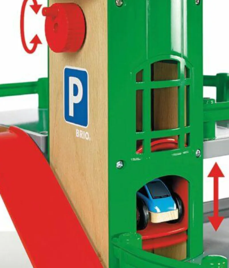 Brio Holzeisenbahn>® Parkhaus, Strassen und Schienen 33204