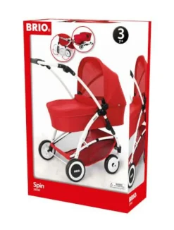 Brio Puppenwagen Und Buggys>® Puppenwagen Spin rot mit Schwenkrädern