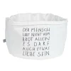 Räder Weiß>Brotkorb „Der Mensch", D 23,5cm H 13,5cm