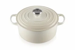 Le Creuset Töpfe Guss Und Silagan>Bräter Signature rund 24 cm Meringue