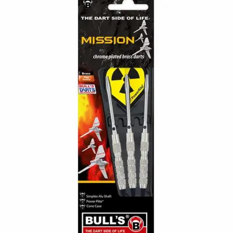 BULL'S® Erwachsenen Und Kennerspiele|Geschenkartikel Für Große>3 Softdart Mission Chr.Brass 14gr.